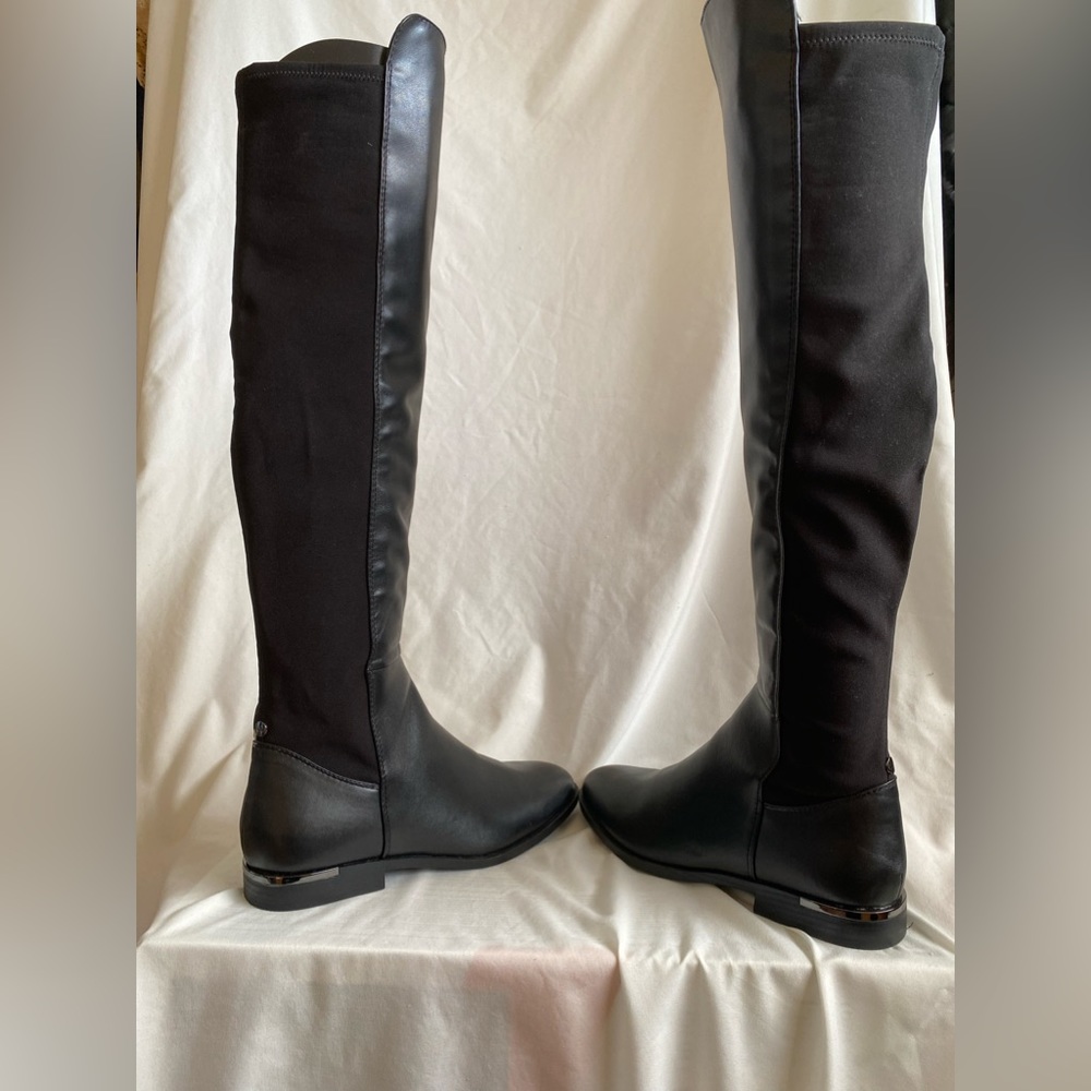 Nine West, over the knee, flat boot in black, size 9.5,ALLAIR8, - Picture 6 of 8